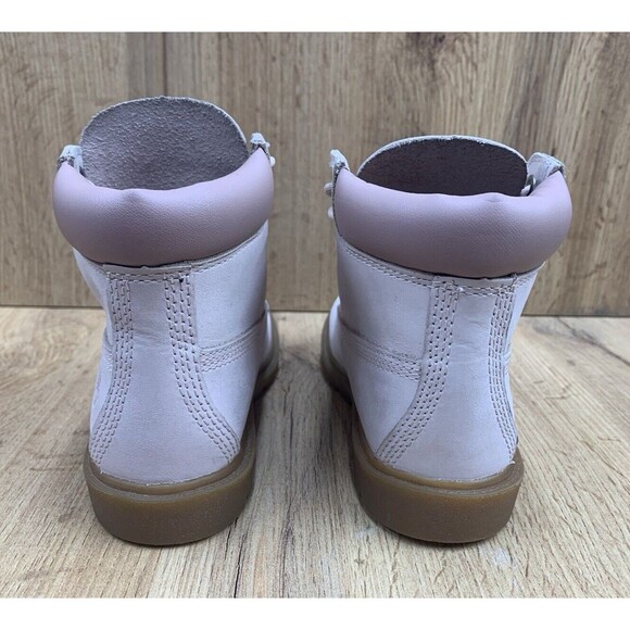 Timberland Toddlers 6 Inch Premium Waterproof Boots Boys Size 12 Pink A7498 - Picture 7 of 16